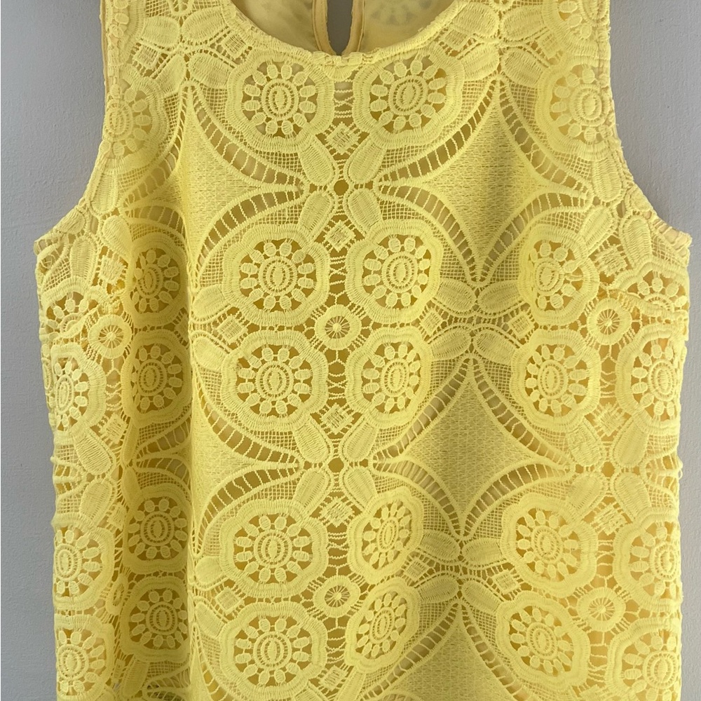 Skies Are Blue Yellow Sleeveless Tank Top